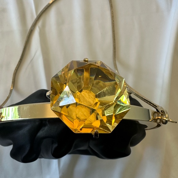 Kate Spade Emina Belle Engagement Ring Evening Bag w/Yellow Diamond Jewel - Picture 4 of 12